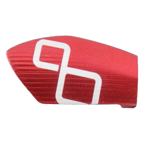 LighTech ISS118 lever guard end cap in red for motorcycle – product view