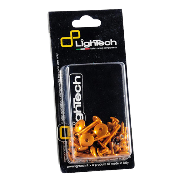 LighTech 7T7T frame bolt kit in gold for Triumph Street Triple 765 R – product view