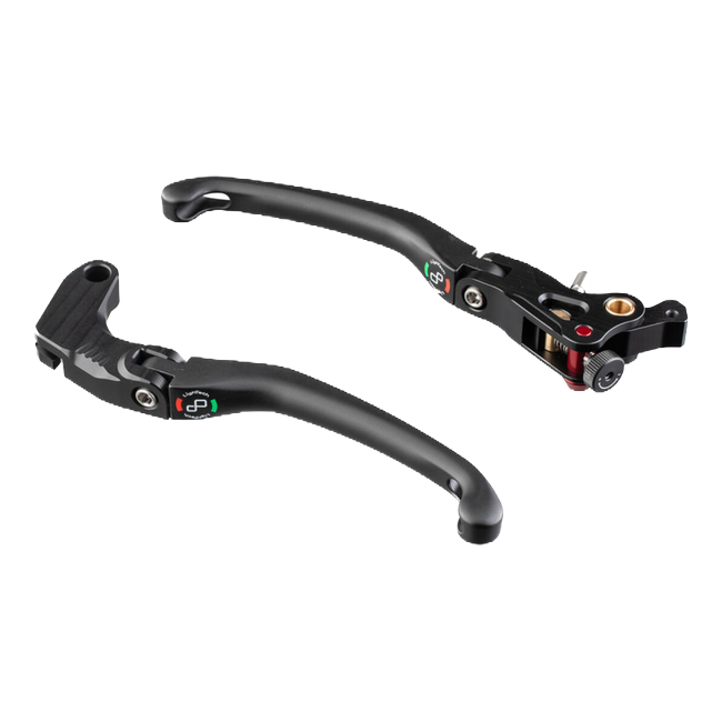 LighTech KLEV107J aluminium lever kit brake & clutch in black for motorcycle – product view