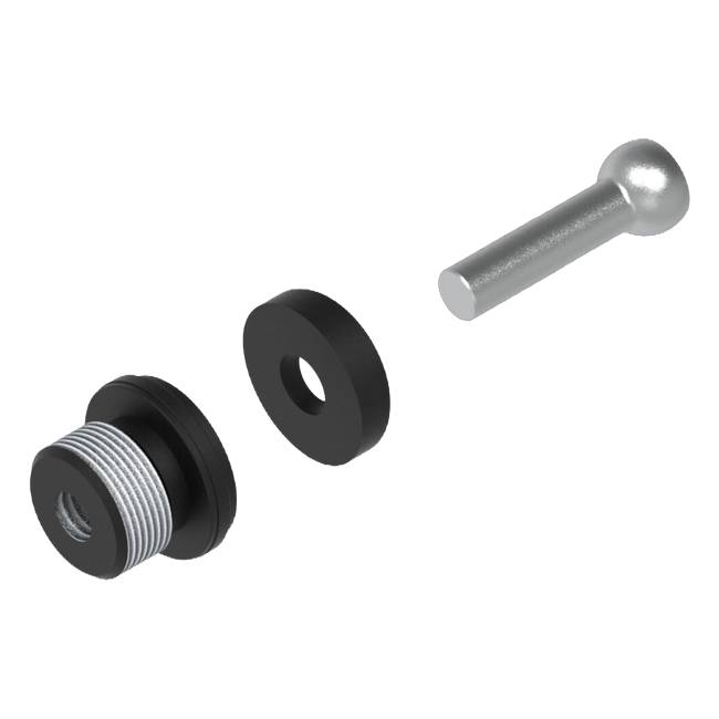 LighTech KPL303 lever guard adapter in black for Aprilia RSV4 1100 – product view