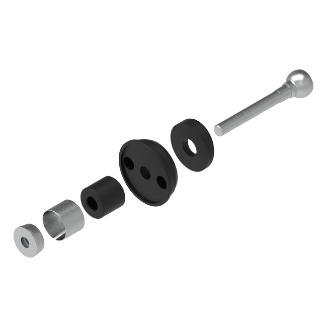 LighTech KPL322 lever guard adapter in black for Ducati STREETFIGHTER V4S – product view