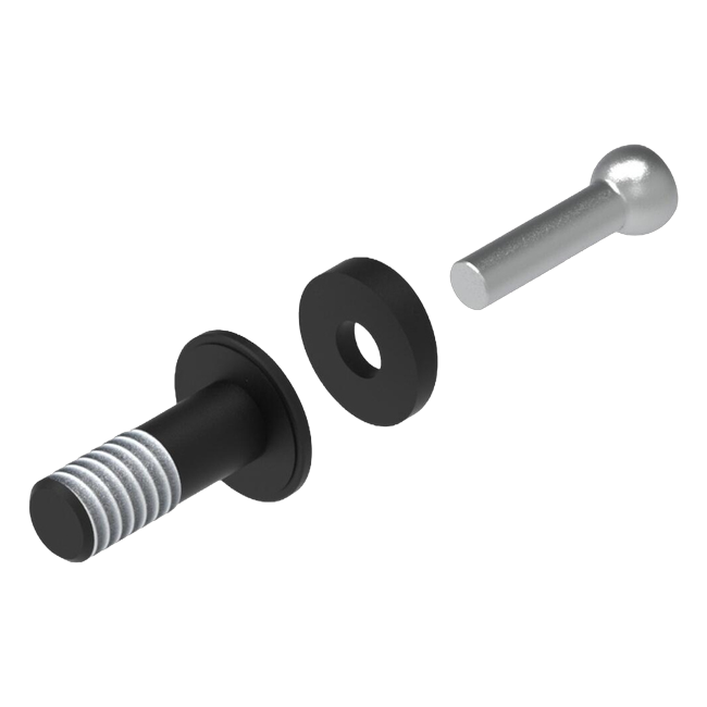 LighTech KPL325 lever guard adapter in black for BMW S1000RR – product view