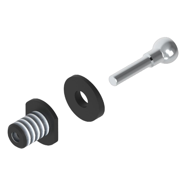 LighTech KPL335 lever guard adapter in black for Suzuki GSX-8S – product view