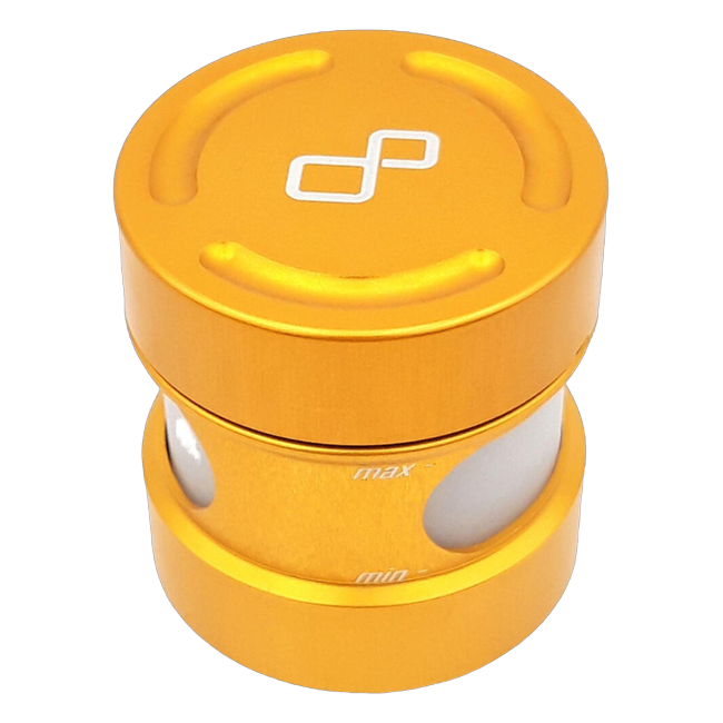 LighTech OBT001 fluid reservoir in gold for KTM RC 125 – product view