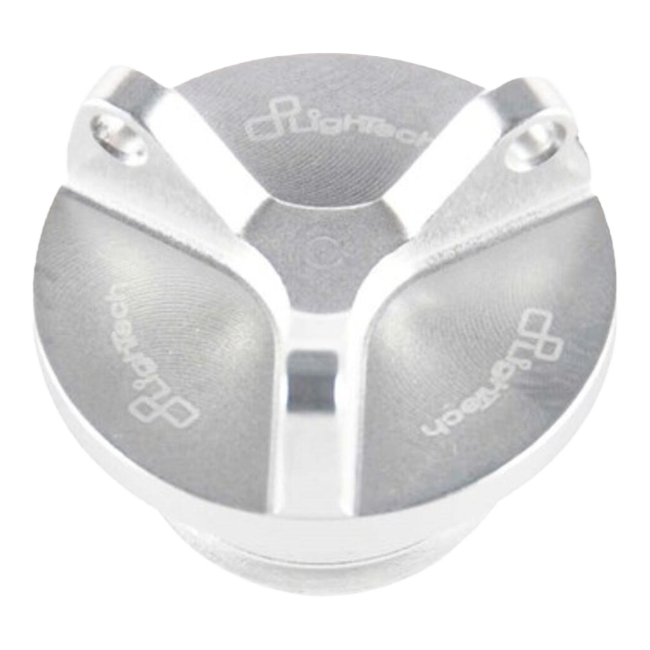 LighTech OIL004 oil filler cap m19.5 x 2.5 in silver for Kawasaki ER-6N – product view
