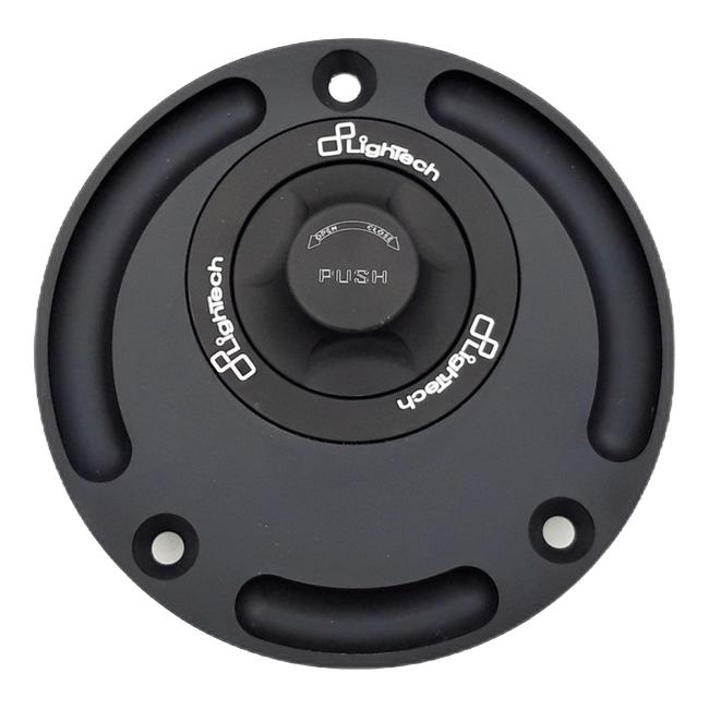 LighTech TR22 quick-release fuel cap in black/black for Honda CBR 600 RR – product view