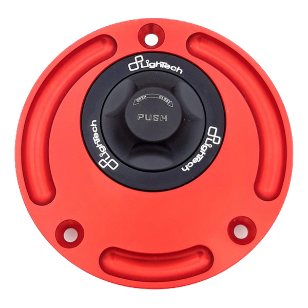 LighTech TR24 quick-release fuel cap in black/red for Honda CB 650 R – product view